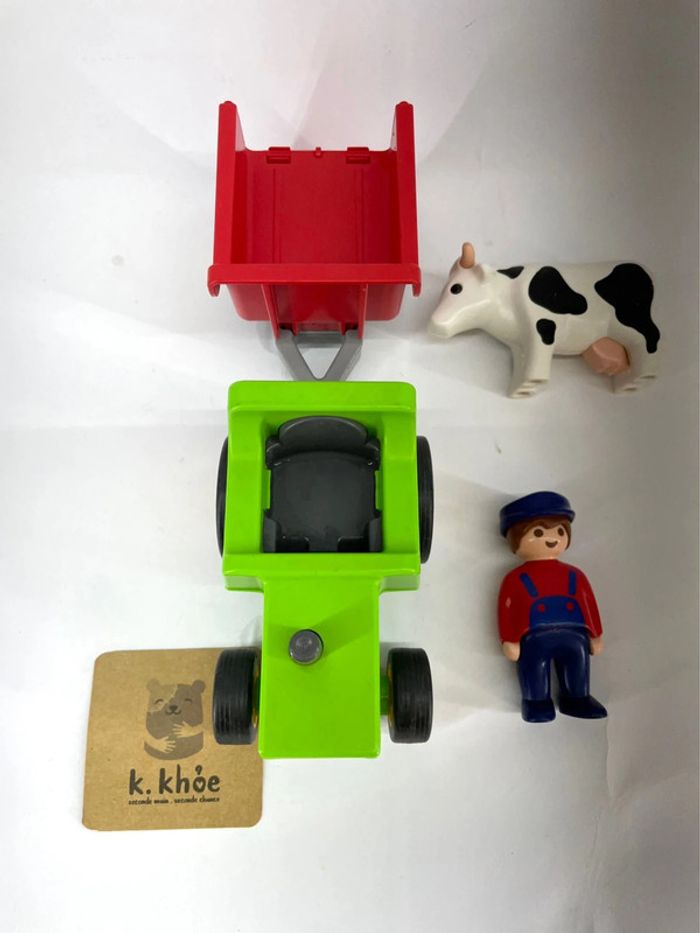 Playmobil 1.2.3. 6715 Fermier Tracteur - photo numéro 4