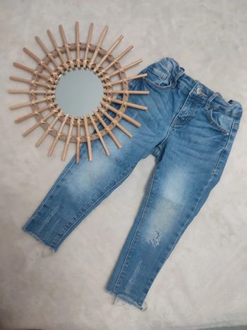 Jeans fille élastique
