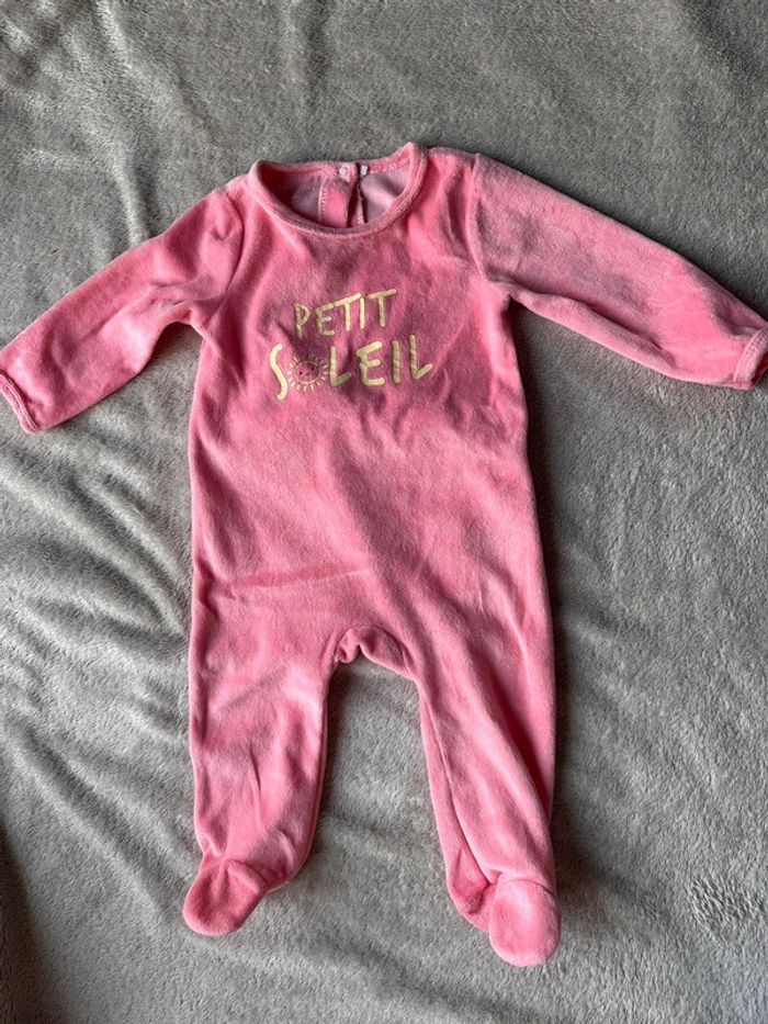 Lot de 5 pyjamas velours 6 mois - photo numéro 5