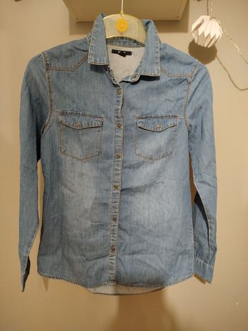 Chemise en jean bleu Kiabi taille 12 ans