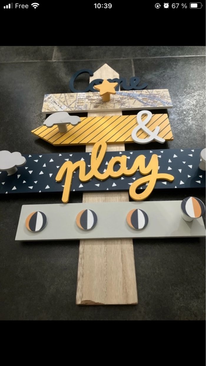 Patère chambre garçon