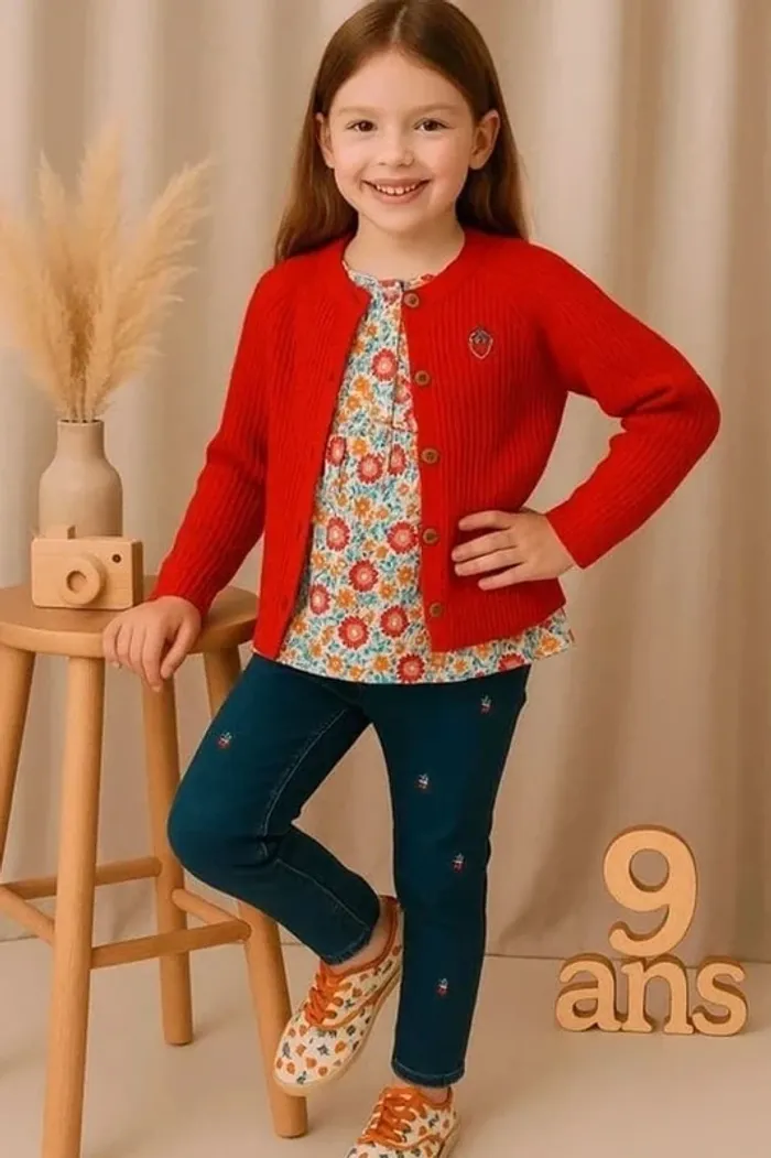 Ensemble complet 3 pièces sergent major fille 9 ans 🎀