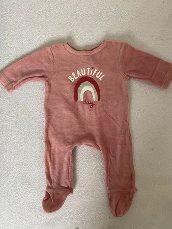 Pyjama velours doux 1 mois
