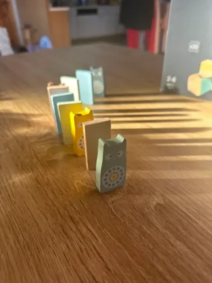 Jeu de dominos en bois Janod – Sweet Cocoon (neuf) - photo numéro 4