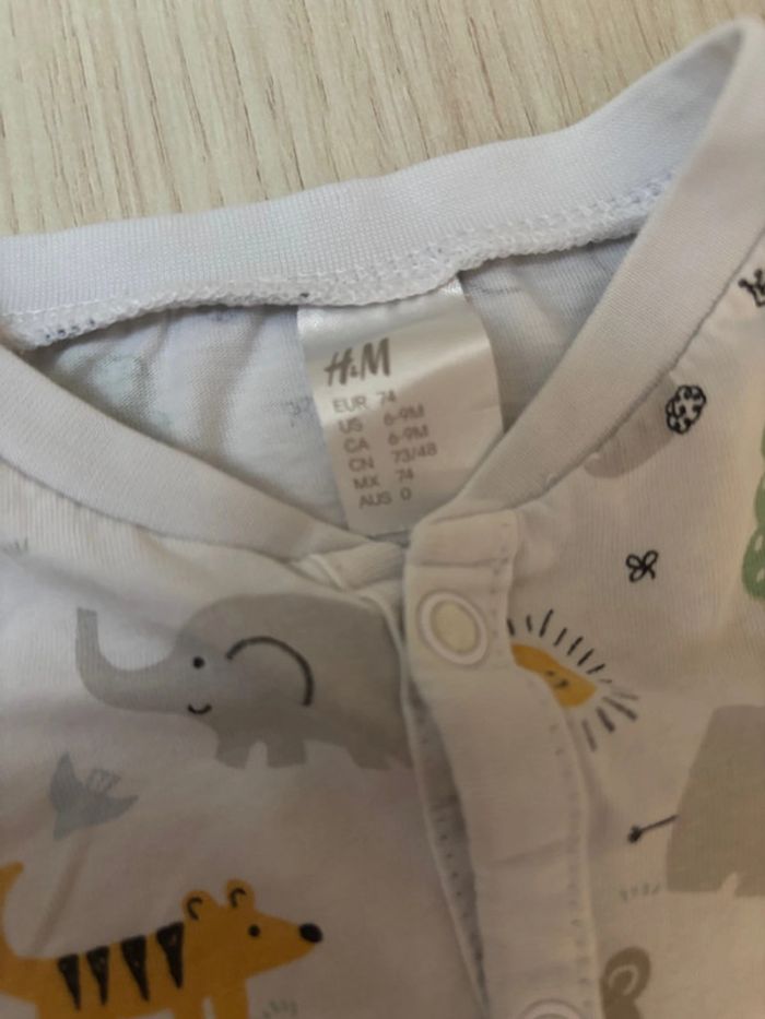 Pyjama sans pied H&M taille 6-9 mois - photo numéro 3