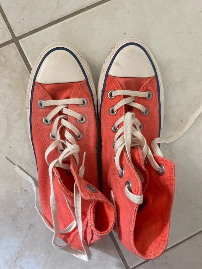Converse saumon / corail - photo numéro 2