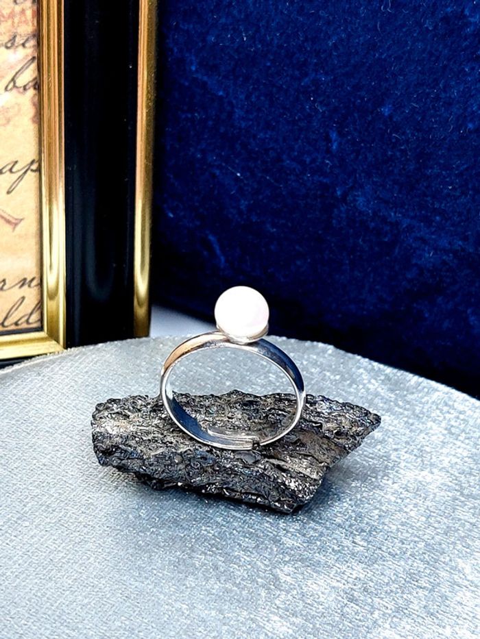 Magnifique bague vintage Yves rocher ajustable perle nacrée - photo numéro 7