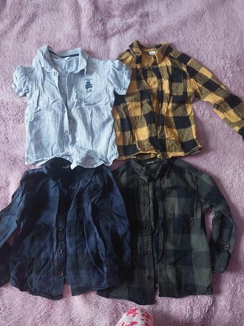 4 chemises taille 4 ans