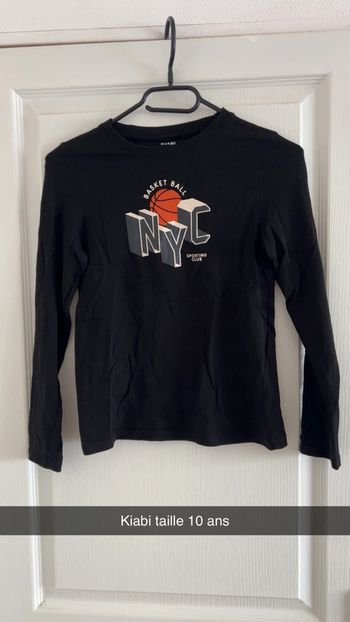 T shirt manche longue noir