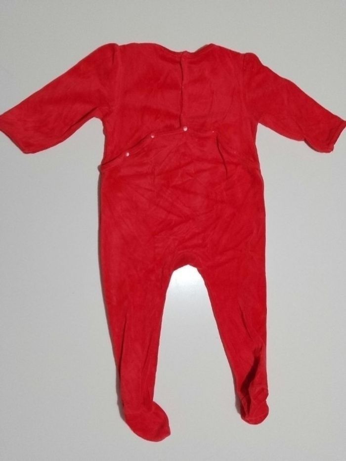 Pyjama en velours une pièce fille 18 mois DPAM - photo numéro 3