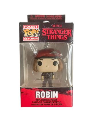 Porte clés figurine Funko Pop Stranger Things Robin neuf