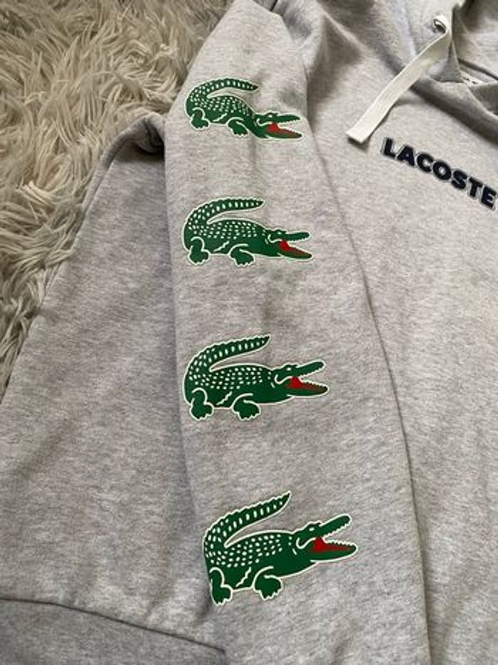 Sweat à capuche Lacoste /Taille XS /Gris - photo numéro 5