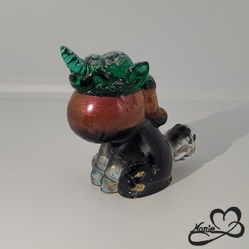 Petite licorne en résine rayée !! 🦄