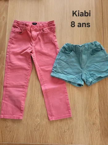 Lot short et pantacourt Kiabi 8 ans