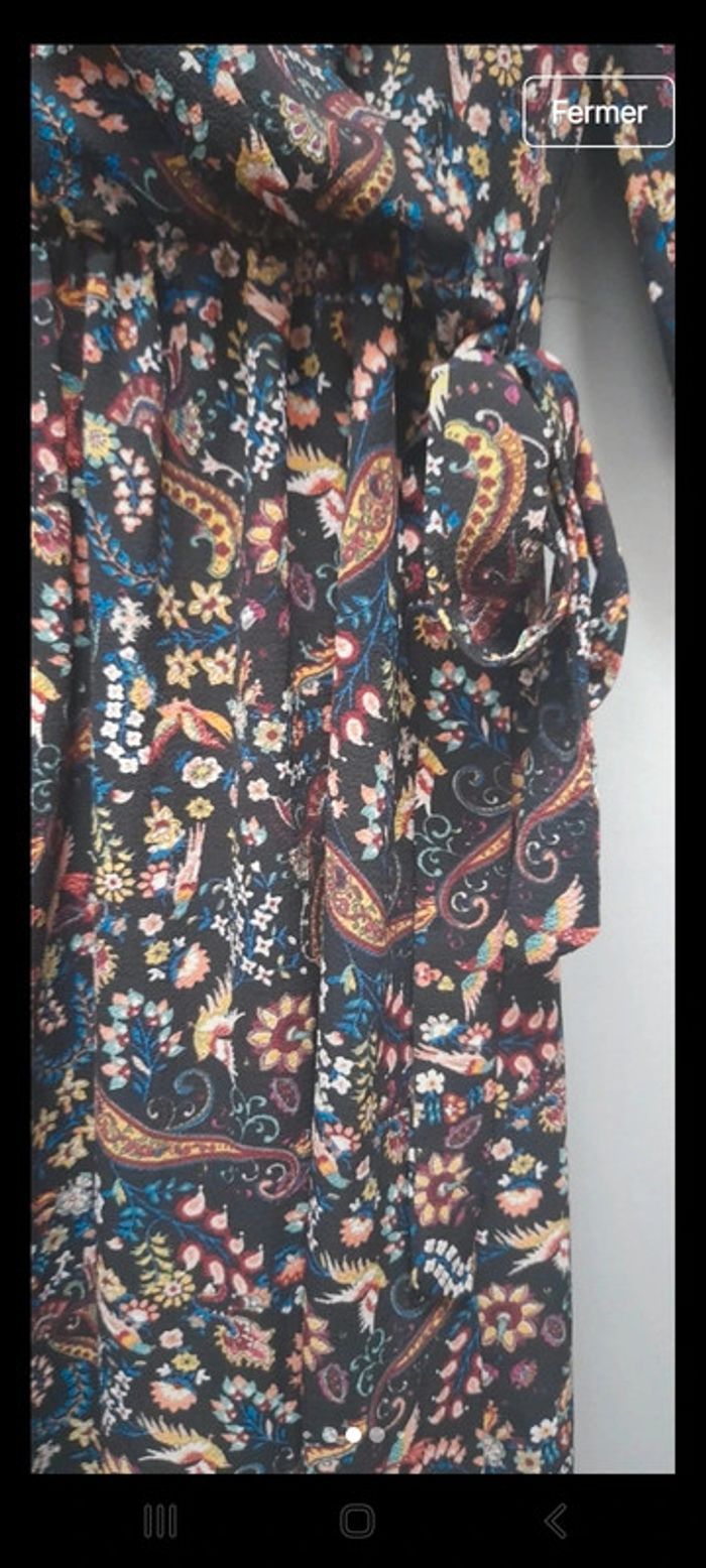 Robe longue fluide imprimé fleuri - photo numéro 8