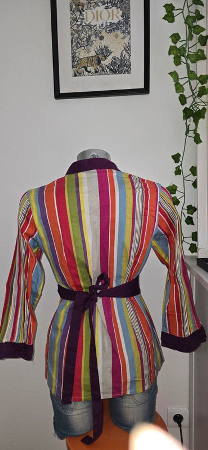 Chemise tunique multicolore pleins de jolis détails voir photos taille 40 - photo numéro 4
