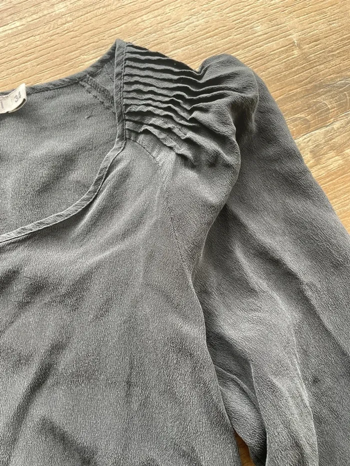 Robe noire soie kookai 34 - photo numéro 3