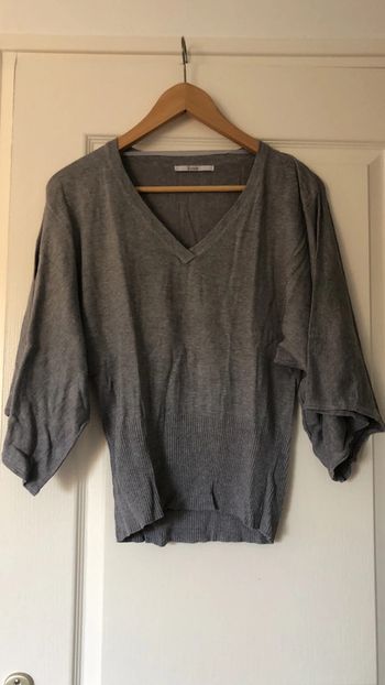 Pull manches kimono col V taille M