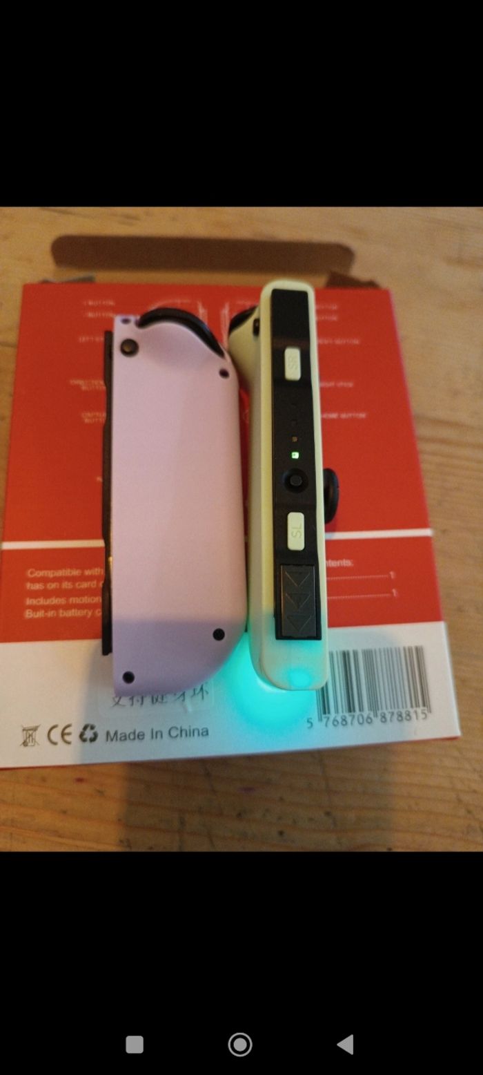 Joycon pastel rose vert - photo numéro 3