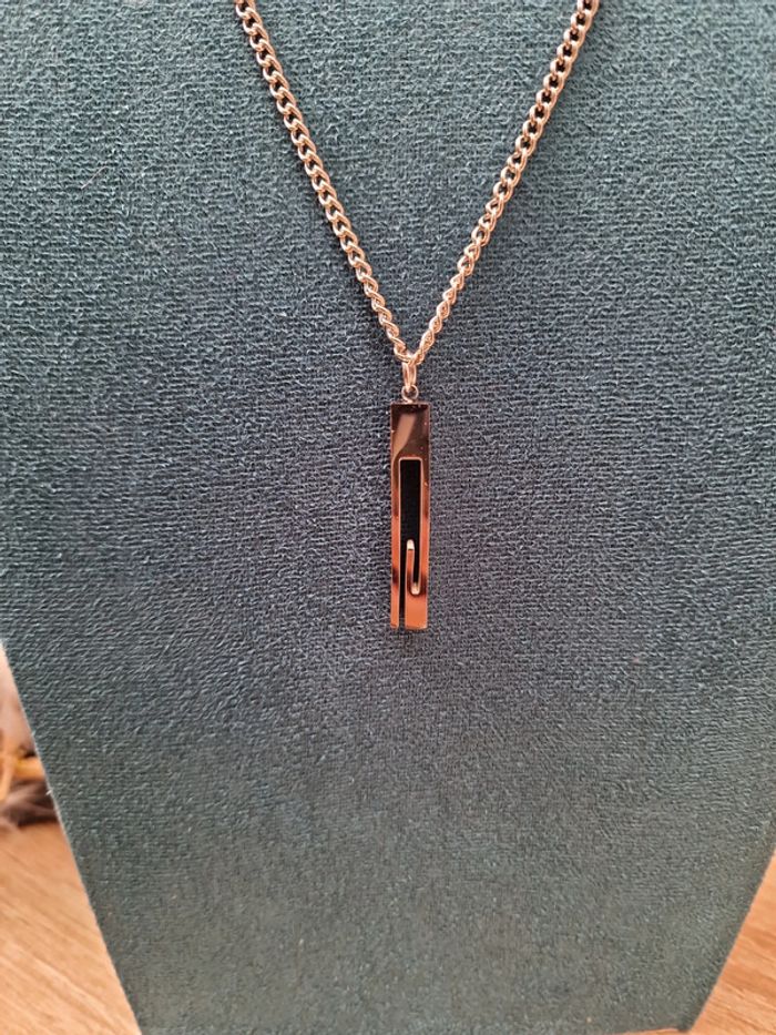 Collier Acier Argenté Grosses Mailles G