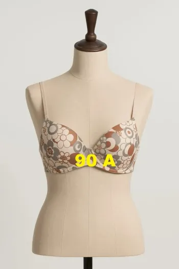 Soutien-Gorge beige motif marron grise Yamamay Taille 90 A