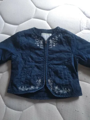 Petite Veste Fille effet Jean