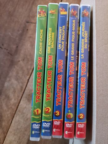 Lot de 5 dvd tracteur tom