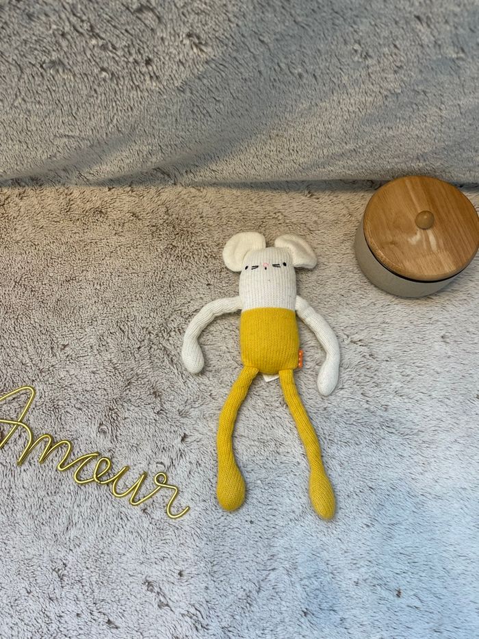 Doudou / peluche souris en laine tricote - Hema - photo numéro 2