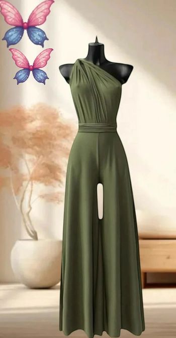 Combinaison kaki dos nu multi positions taille unique