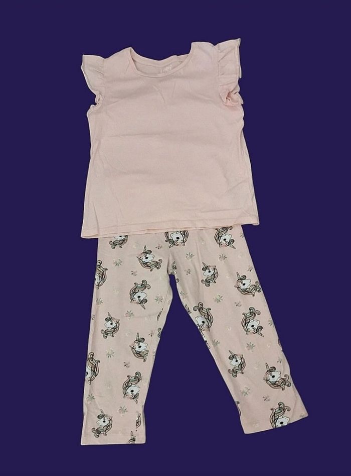 Ensemble t shirt et legging capri 3/4 happy girls club C&A taille 10 ans