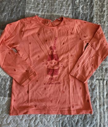 Tee shirt orange Gémo 4 ans