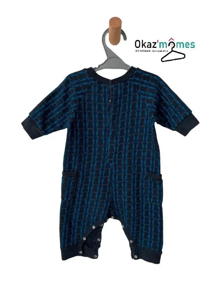 Combinaison longue marine (pingouins) - Petit Bateau 6 mois (67cm) - photo numéro 5