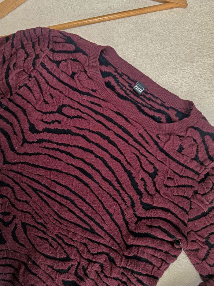 Pull épais Pimkie bordeaux - photo numéro 3