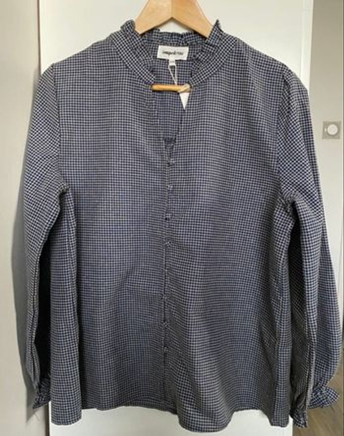 Blouse Vichy - Marine - Taille S/M - photo numéro 2