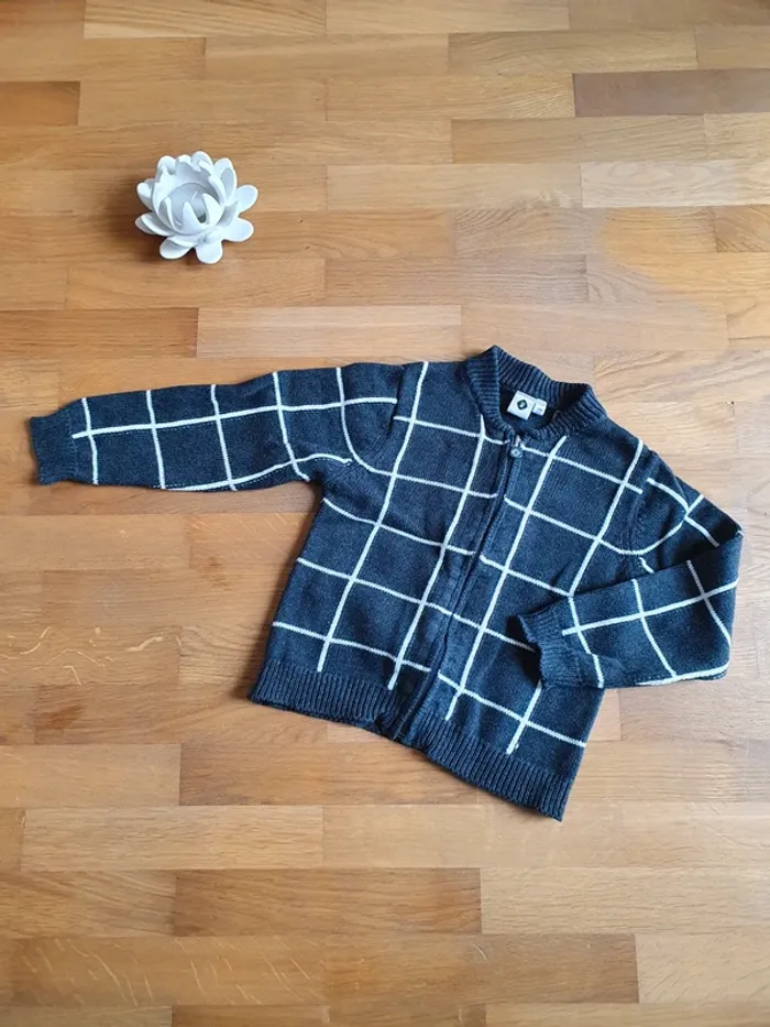 Gilet 18 mois, grain de blé