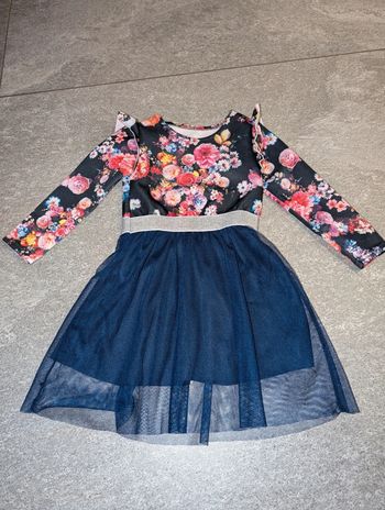 Robe à manches longues chic bébé fille 2 ans NEUVE