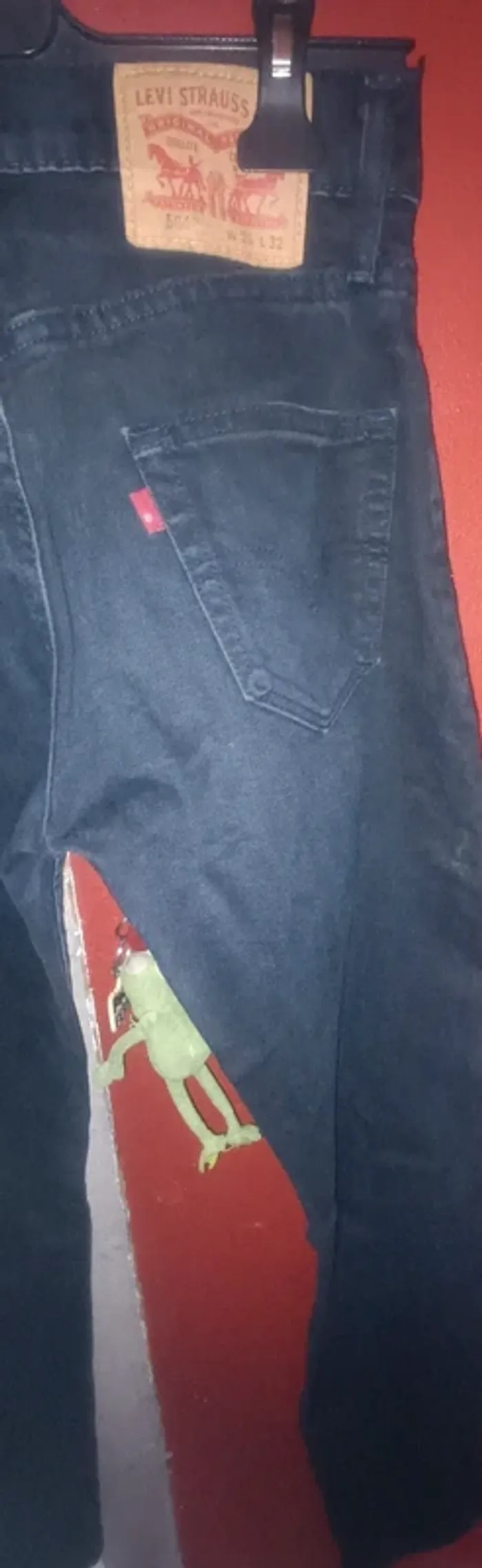 Pantalon jean noir délavé Levi's - photo numéro 6