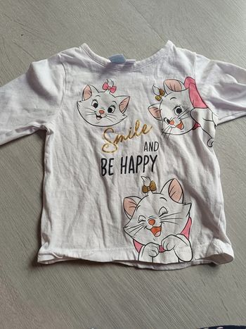 Tee shirt manches longue Disney "Marie" 18 mois