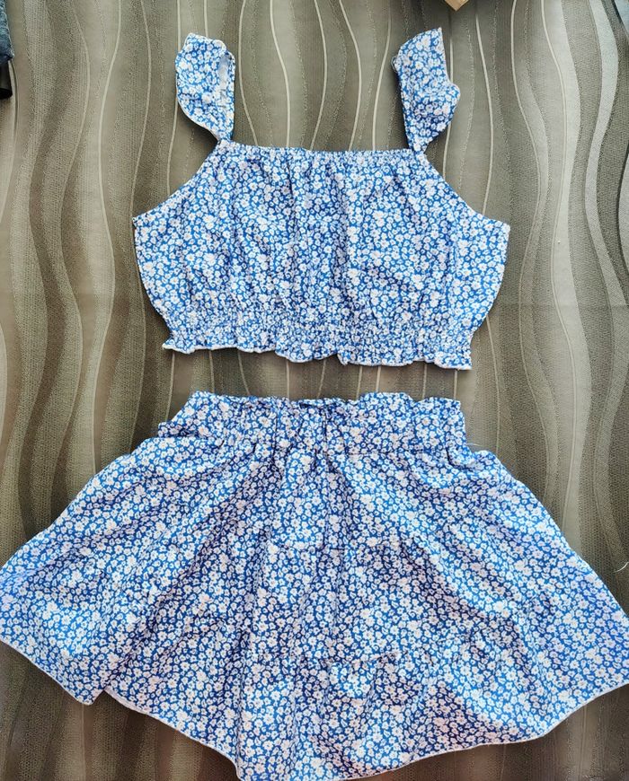 Ensemble fille fleurie