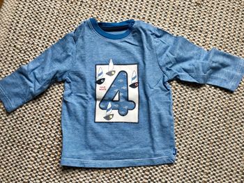 T-shirt bleu manches longues