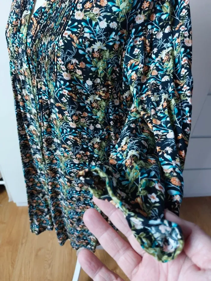 Robe tunique droite fleurie - photo numéro 4
