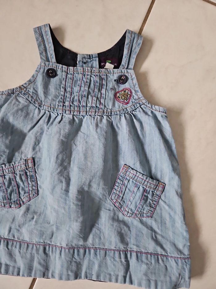 Robe bébé jean 6 mois Sergent major BBF2 - photo numéro 4