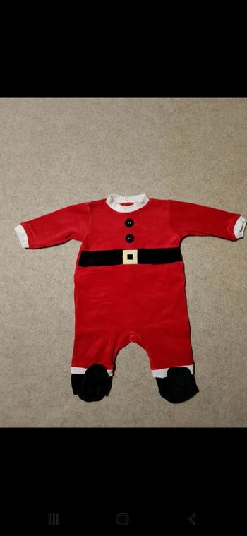 Pyjama velours noël hiver 9mois garçon inextenso