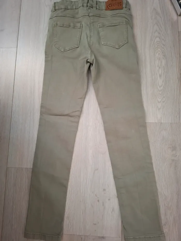 Pantalon  skinny TAO 9 ans fille kaki - photo numéro 2