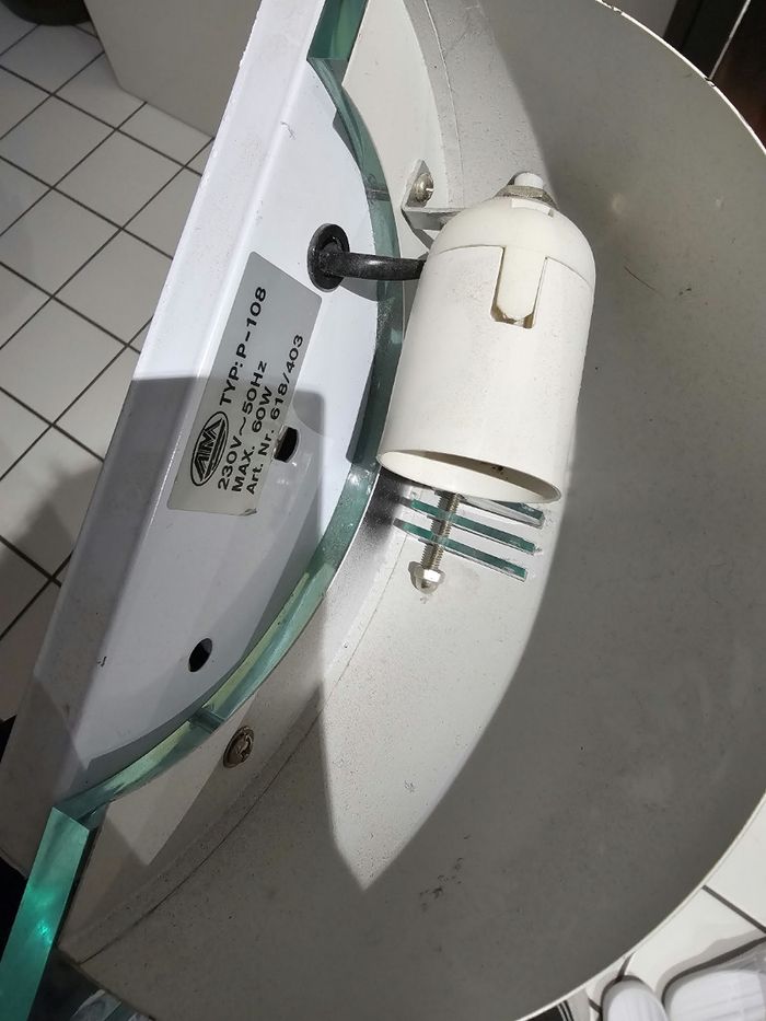 Applique murale design métal & verre – Super état ! - photo numéro 6