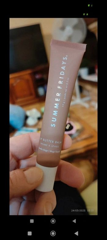 Summer Fridays Lip Butter Balm 
Teinte Vanilla Beige