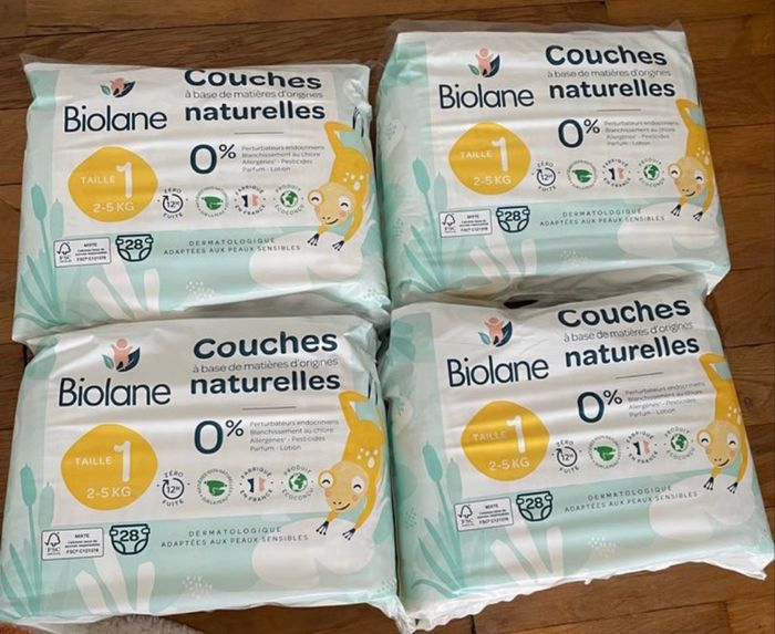 Couches Biolane taille 1