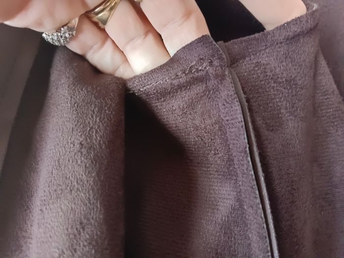 Robe style saharienne skaï bordeaux - photo numéro 4