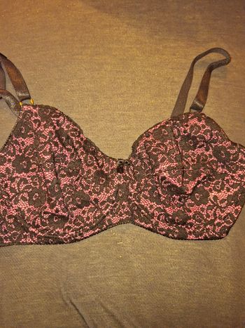 Soutien-gorge Dentelle Noire & Rose (Rosa Junio)