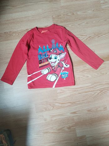 T-shirt manches longues garçon pat patrouille